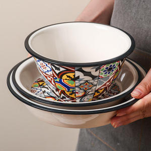 Vajilla de Cerámica Creativa Estilo Bohemio Mediterráneo 2026, Juegos de <span class=keywords><strong>Platos</strong></span> y <span class=keywords><strong>Platos</strong></span> de Porcelana para Restaurante y Hogar - Product Image 4