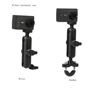 Support métallique 1/4 pour caméras d'action Go-Pro Hero8/7/6/5/4/3+ Support de caméra pour moto, vélo, guidon, rétroviseur, bureau - Product Image 5