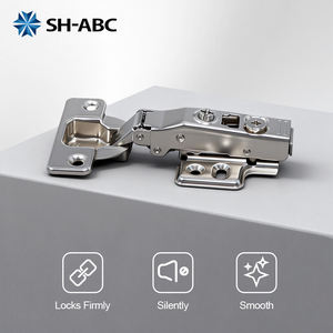 Петля SH-ABC с двухступенчатой амортизацией, быстрой установкой, эксцентриковой регулировкой и плавным закрыванием для кухонных шкафов и гардеробов - Product Image 2