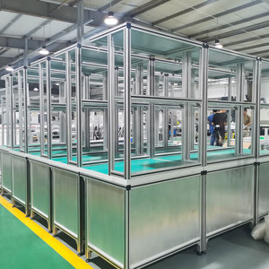 Nhôm hồ sơ chống tĩnh bàn làm việc dây chuyền lắp ráp bảng đóng gói tùy chỉnh dây chuyền sản xuất bảng điều hành hợp kim nhôm - Product Image 1