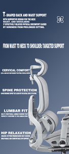 Chaise de bureau ergonomique Yazhi avec fonctions de ventilation, de chauffage et de massage, inclinable, pour jeux informatiques, pour un confort exécutif - Product Image 2