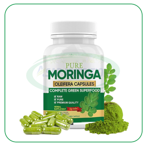 Ausreson Plant-Based Wellness <span class=keywords><strong>Organic</strong></span> <span class=keywords><strong>Moringa</strong></span> <span class=keywords><strong>Oleifera</strong></span> Leaf Extract Supplement Green Superfood <span class=keywords><strong>Moringa</strong></span> <span class=keywords><strong>Oleifera</strong></span> Cápsulas - Product Image 1