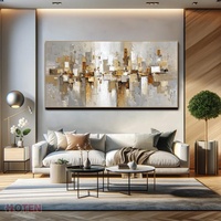 Décoration d'intérieur, peinture à l'acrylique texturée minimaliste 100% peinte à la main, grandes peintures murales, peinture à l'huile abstraite moderne faite à la main