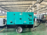20KW Anhänger Typ Generator Leistung Silent Mobile Diesel Generatoren Wasser kühlsystem 30KW 40KW 50KW Tragbarer Generator