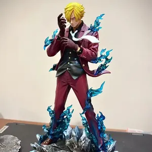 25cm PVC modello figura giocattolo Sanji Anime unico Pop fumante <span class=keywords><strong>diavolo</strong></span> statua nuovo regalo per bambini Action Figure - Product Image 5