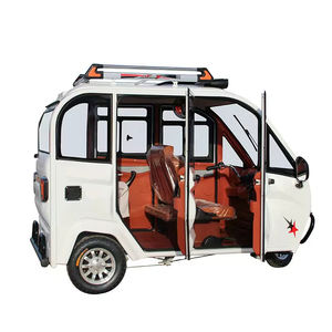 Triciclo eléctrico certificado Eec 60V 1000W Transportador de pasajeros de tres asientos Vehículo de carga de tres ruedas cerrado de nueva energía - Product Image 5