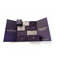 Calendrier de l'Avent en papier réutilisable de luxe avec impression personnalisée pour les fêtes