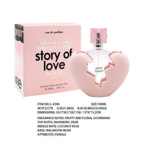 Parfums les plus vendus eau de cologne pour femmes eau de parfum originale histoire d'amour parfum aromatique en forme de coeur pour femme - Product Image 5