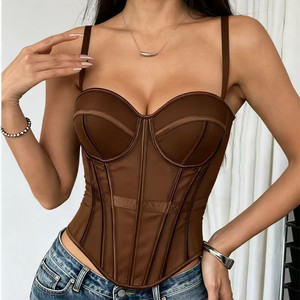 Très populaire, respirant, <span class=keywords><strong>sexy</strong></span>, soutien-gorge, corsets et hauts noirs et blancs pour la confection de robes de bal et de mariée - Product Image 1
