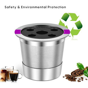 Double K Cup <strong>Coffee</strong> Capsule Reusable <strong>Pods</strong> <strong>Keurig</strong> Stainless Steel <strong>Coffee</strong> Filter Americano <strong>Coffee</strong> Portable Eco-Friendly - Product Image 2