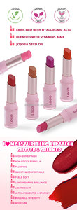 Rouge à lèvres brillant longue tenue waterproof, cosmétique de beauté, tube <span class=keywords><strong>rose</strong></span> pailleté, haute pigmentation, rouge à lèvres crème mat velours - Product Image 5