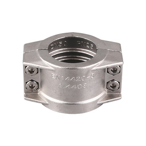 Nieuwe Hoge Druk Veiligheidsklem EN14420-3 Roestvrij Staal Tweedelige Hoepel Lavabuis Klem Gieten Technics Gepolijst Oppervlak - Product Image 1