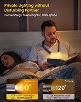 Lampe de lecture LED portable et flexible à suspendre pour le cou, rechargeable USB Type-C, 1000 mAh, avec minuteur 30 min, modèle amélioré, vente en gros