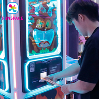 Bornes d'arcade Funspace FECs avec écran tactile 7 pouces, 3 joueurs, accepteur de pièces et billets, terminal intelligent, machine de comptage et de déchiquetage de tickets