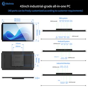 Bolinia/OEM Ordinateur industriel encastré 7-43 pouces Écran tactile PCAP RK3568 Montage mural Cadre ouvert IP65 Étanche Android Win 10 2 Go/4 Go de RAM - Product Image 3