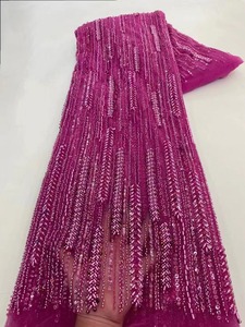 Tessuto di pizzo con perline in pizzo tessuto di cristallo <span class=keywords><strong>Swarovski</strong></span> - Product Image 4