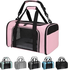 Transportadora de Mascotas con Laterales Suaves, Bolsa de Viaje Aprobada por la TSA para Mascotas de 1 a 15 Libras con Malla Reforzada para Gatos y Perros Pequeños - Product Image 1