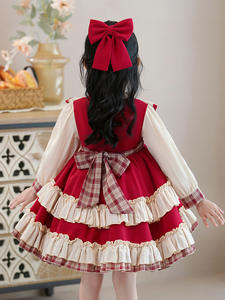 Robe de princesse Lolita pour filles automne et hiver robe de bébé d'un an nouvelle jupe pour enfants vêtements pour enfants - Product Image 2