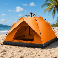 Tente dôme instantanée personnalisée avec logo OEM, pour 2 à 3 personnes, résistante à l'eau, abri de camping automatique avec sac de transport