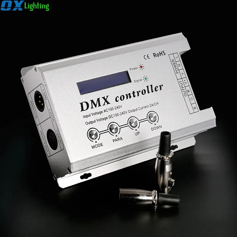 Led Dmx Controller 220V Rgb Controller 110V/220V Led Dmx Controller Voor 220V Rgb Led Strip