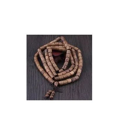 Fashion wooden100 beads mala pieces mala Acacia wood bead pray necklace with customized size cheap price