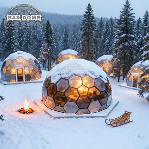 RAXDOME-Tienda de campaña de cúpula de cristal geodésica blanca de 7m <span class=keywords><strong>para</strong></span> <span class=keywords><strong>cabina</strong></span> de glamping de invierno - Product Image 4