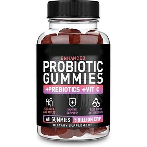 Gomitas Probióticas con Vitamina C y Bayas Orgánicas OEM ODM, Suplemento para la Digestión, Apoyo para la Salud Intestinal e Inmunológica en Adultos y Mujeres Embarazadas - Product Image 1
