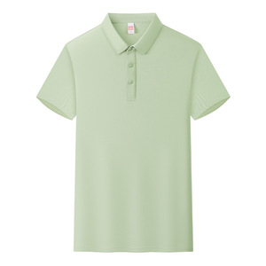 Polo Shirt Solid Color Cotton Moisture Wicking Daily Wear Short Sleeve - Product Image 4