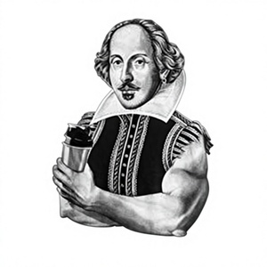 Camiseta sin mangas con cuello en V para hombre Muscle Man Shakespeare - Product Image 1