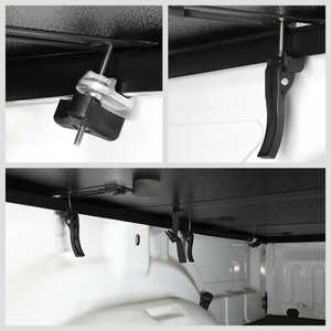 アルミ合金ハード折りたたみ式ピックアップトラックベッドカバーキットハード三つ折りトノーカバートヨタタコマ用5ft/<span class=keywords><strong>6ft</strong></span> - Product Image 5