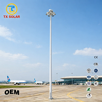 Terminal de port anti-corrosion TX robuste pour éclairage solaire à mât haut avec système de levage