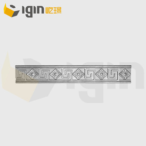 Tira Decorativa de Aluminio con Patrón Floral, Flor Central para Poste de Barandilla, Puerta de Patio, Escalera, Valla de Jardín - Product Image 2