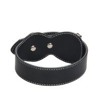 Collier pour chien en cuir véritable personnalisé en usine, large, avec doublure confortable, robuste, réglable, avec anneau en D métallique, collier classique pour animaux de compagnie