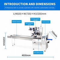 Machine d'emballage horizontale automatique multifonction à grande vitesse pour nouilles, machine de scellage et d'emballage de nouilles
