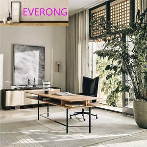 Lampe de table/bureau en marbre vert EV STONE Nordic Postmodern Natural Stone Marble Decoration avec verre opaline blanc <span class=keywords><strong>EVades</strong></span> - Product Image 2