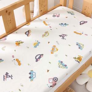 Sábanas Ajustables de Algodón Estampado de 33*17 Pulgadas para Cuna de Bebé, Cuna y Cama Infantil, Ropa de Cama Personalizada para Bebé - Product Image 1