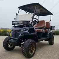 Voiturette de golf électrique à batterie au lithium certifiée CE 72V Buggy de chasse avec boîte de chargement de 500kg Buggy électrique haute capacité