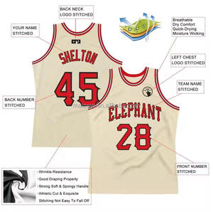 Disesuaikan jahitan Tackle Twill basket set atletik dicetak tim seragam Jersey - Product Image 2