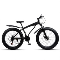 Vélo tout-terrain Fatbike 26 pouces, 21 vitesses, freins V doubles, fourche en alliage d'aluminium, vélo adulte, vélo de plage, vélo de neige, vélo de montagne, vélo de route