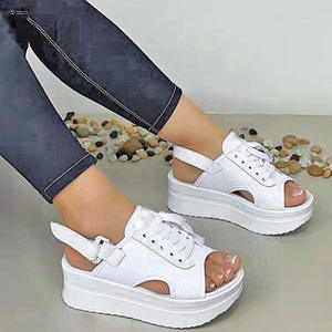 Sandalias de Verano 2025 a la Moda, Talla Grande, para Mujer, con Suela Gruesa, Punta Abierta, Casuales, para Playa - Product Image 4