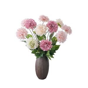 ดอกดาเลียประดิษฐ์ CallaFloral ขนาด 4.5 นิ้ว สีผสม สมจริง สำหรับตกแต่งงานแต่งงาน - Product Image 5