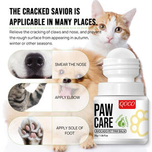 Crème hydratante pour pattes d'animaux à l'avocat, soin anti-dessèchement pour pattes de chat, crème de protection pour talons secs, pommade pour soins des pattes de chien - Product Image 4