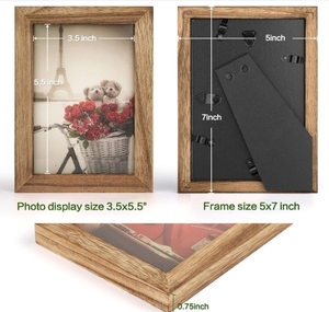 Immagine della parete di ferro <span class=keywords><strong>con</strong></span> Logo personalizzato eco-friendly in legno massello cornice in legno all'ingrosso della fabbrica <span class=keywords><strong>con</strong></span> Logo personalizzato - Product Image 3