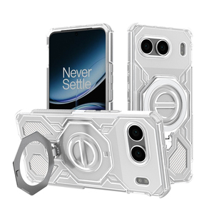 เคสใสแบบแม่เหล็กพร้อมวงแหวนหมุนได้สำหรับ <span class=keywords><strong>OnePlus</strong></span> <span class=keywords><strong>Nord</strong></span> 4 5G รองรับการชาร์จไร้สาย ป้องกันแรงกระแทก - Product Image 1