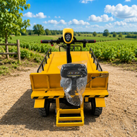 Chariot électrique utilitaire à quatre roues durable pour le transport de matériaux agricoles, de serres et de construction