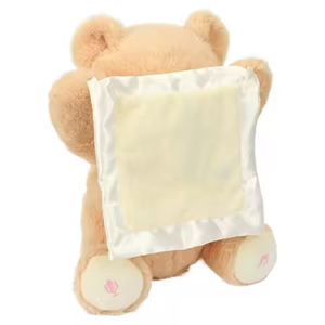 Gấu bông có logo tùy chỉnh, đồ chơi nhồi bông phát nhạc, nói chuyện, kèm chăn an toàn thêu - Product Image 3