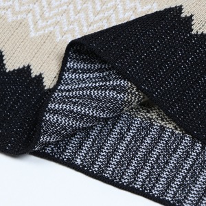 เดรสไหมพรมลายทางสำหรับผู้หญิง, เดรสทรงเข้ารูปคอกลมแขนกุดแบบสั่งทำ, ชุดลำลองขายส่ง - Product Image 5