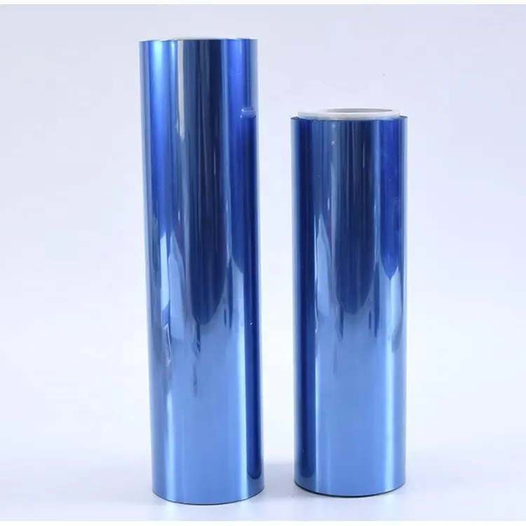 Customizable High Quality Good Surface Gloss Excellent Tesile Strength Blue Pet Plastic Film Roll