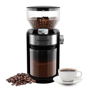 Espresso Coffee Grinder Burr 16 Adjustable Setting Bean Coffee Grinder Electric Professional Grinder