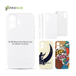 Funda Protectora para Teléfono Móvil Prosub Blanca de Plástico PBT para Sublimación 3D, Resistente a Golpes, para iPhone Serie 16 - Product Image 6